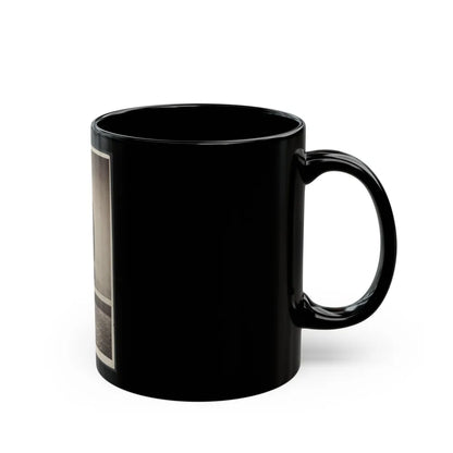 Soldier Named Garrison In Uniform Next To Column (U.S. Civil War) Black Coffee Mug-Go Mug Yourself