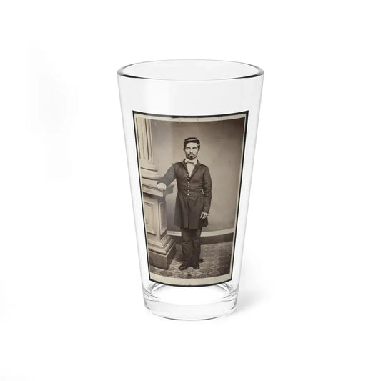 Soldier Named Garrison In Uniform Next To Column (U.S. Civil War) Pint Glass 16oz 16oz - Go Mug Yourself