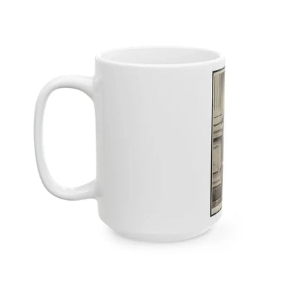 Soldier Named Garrison In Uniform Next To Column (U.S. Civil War) White Coffee Mug - Go Mug Yourself