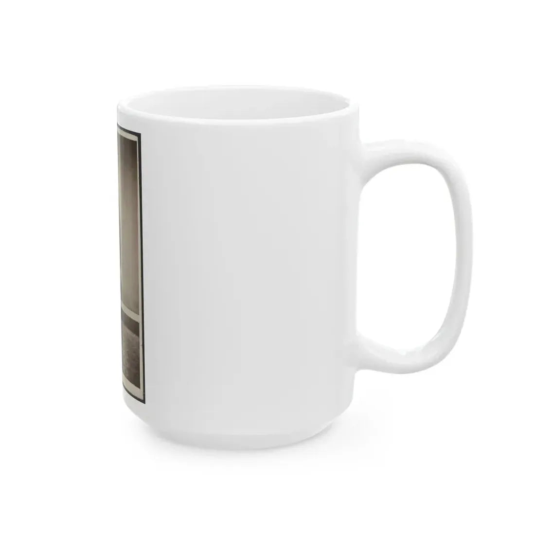 Soldier Named Garrison In Uniform Next To Column (U.S. Civil War) White Coffee Mug - Go Mug Yourself