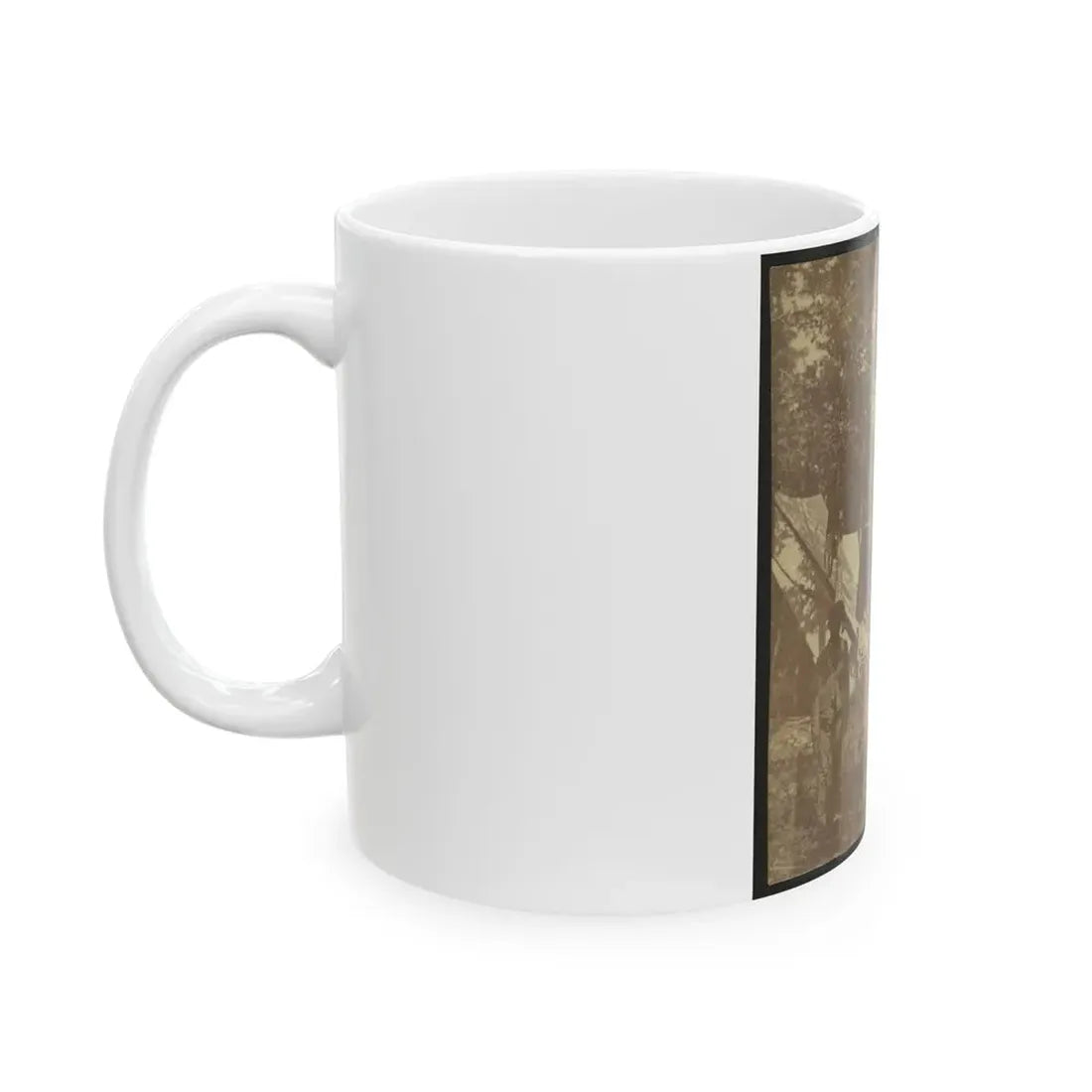 Soldier On Horseback With African American Servant (U.S. Civil War) White Coffee Mug - Go Mug Yourself