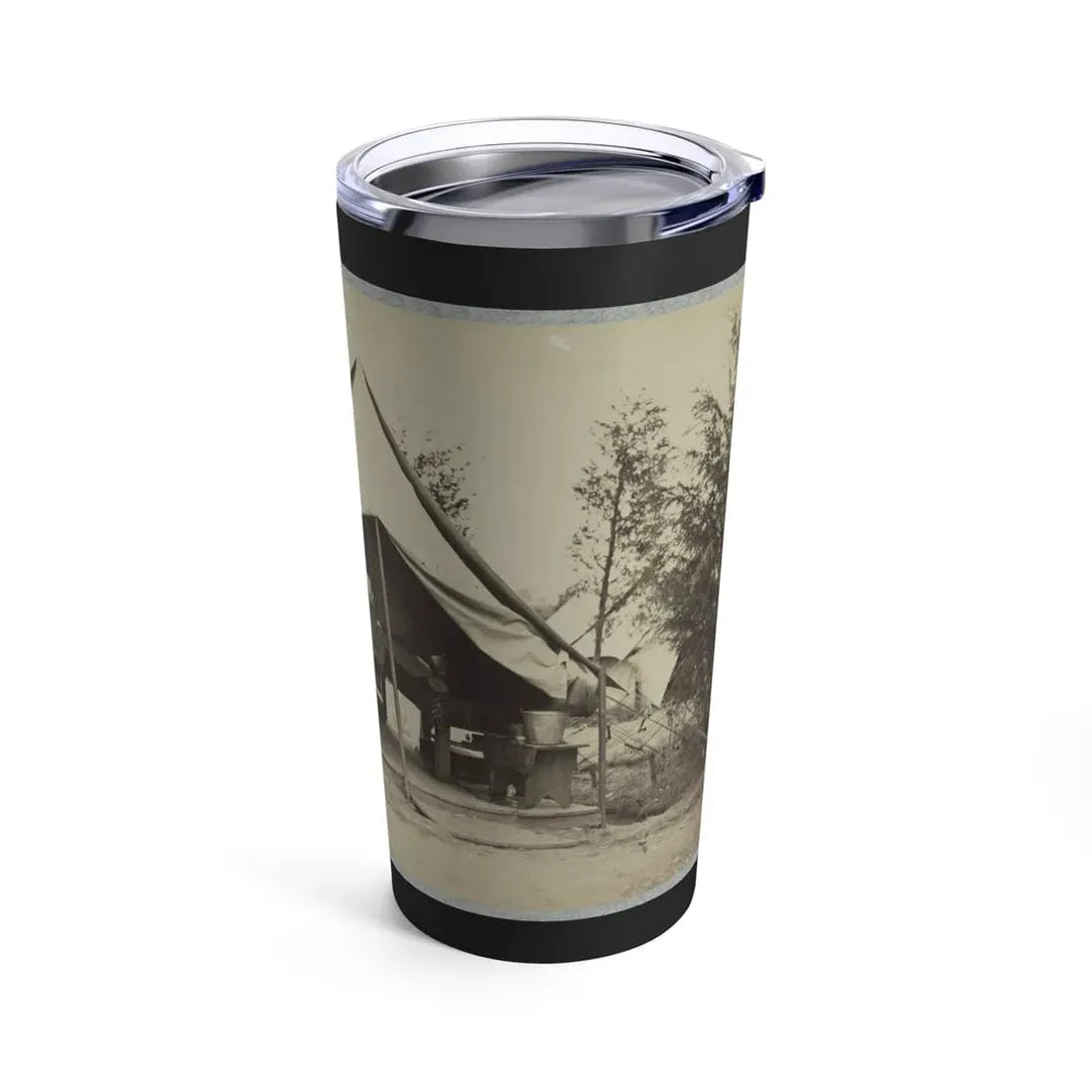 Soldier Sitting Inside His Tent (U.S. Civil War) Tumbler 20oz - Go Mug Yourself