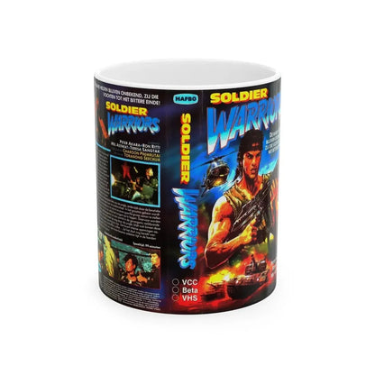 SOLDIER WARRIORS (VHS COVER) - White Coffee Mug 11oz - Go Mug Yourself
