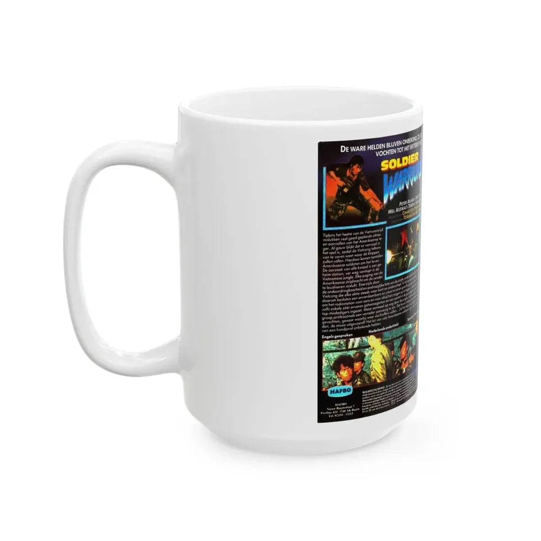 SOLDIER WARRIORS (VHS COVER) - White Coffee Mug - Go Mug Yourself