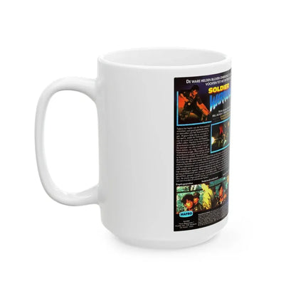 SOLDIER WARRIORS (VHS COVER) - White Coffee Mug - Go Mug Yourself