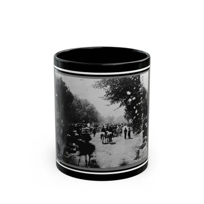 Soldiers( ) In Wagons And Mounted On Horses During The Grand Review Of The Union Army, Washington, D.C. (U.S. Civil War) Black Coffee Mug-11oz-Go Mug Yourself