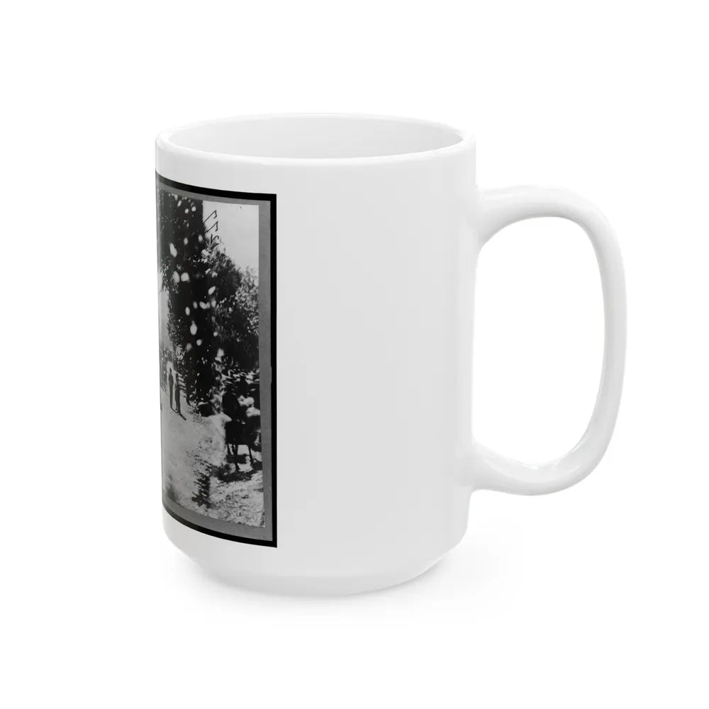 Soldiers( ) In Wagons And Mounted On Horses During The Grand Review Of The Union Army, Washington, D.C. (U.S. Civil War) White Coffee Mug-Go Mug Yourself