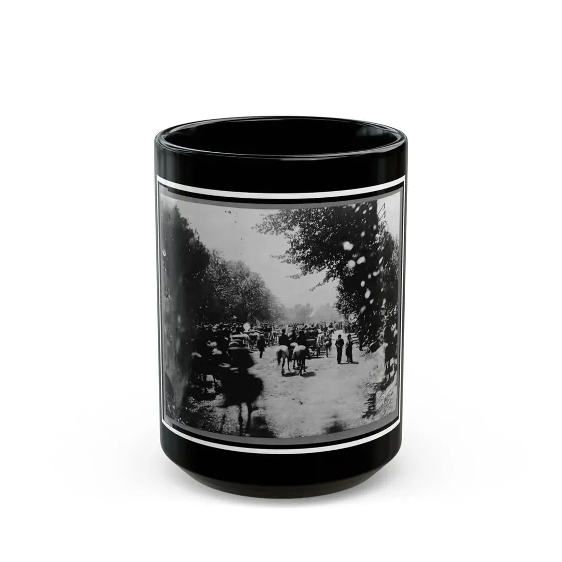 Soldiers( ) In Wagons And Mounted On Horses During The  Grand Review  Of The Union Army, Washington, D.C. (U.S. Civil War) Black Coffee Mug 15oz - Go Mug Yourself