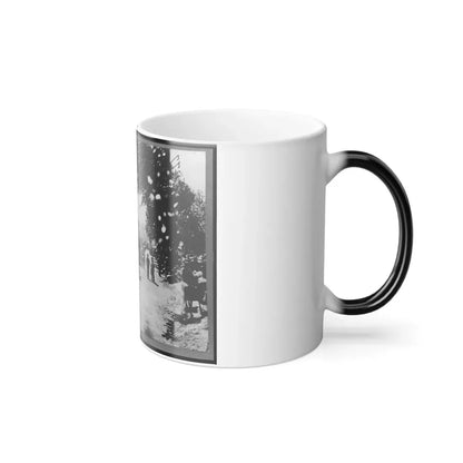 Soldiers( ) in Wagons and Mounted on Horses During the  Grand Review  of the Union Army, Washington, D.C. (U.S. Civil War) Color Changing Coffee Mug 11oz - Go Mug Yourself