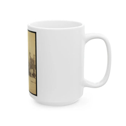 Soldiers Of The 79th New York At Camp (U.S. Civil War) White Coffee Mug-Go Mug Yourself