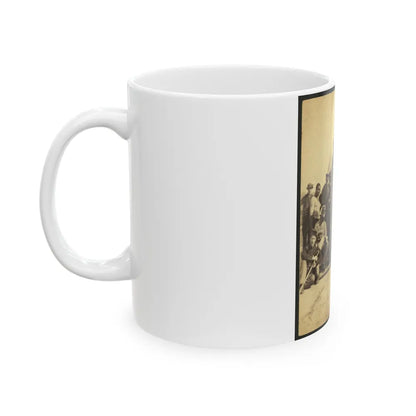 Soldiers Of The 79th New York At Camp (U.S. Civil War) White Coffee Mug-Go Mug Yourself