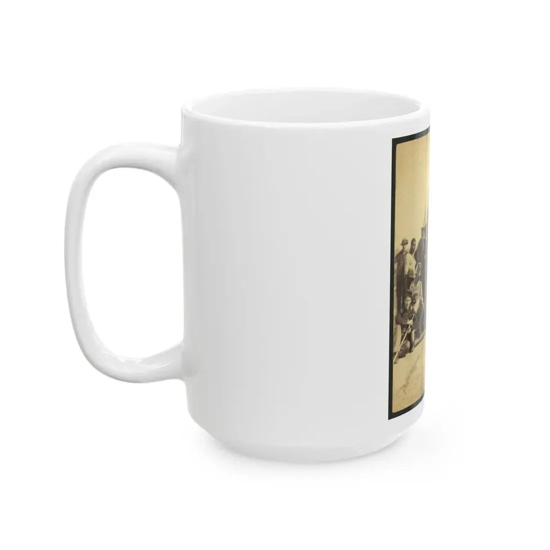 Soldiers Of The 79th New York At Camp (U.S. Civil War) White Coffee Mug - Go Mug Yourself