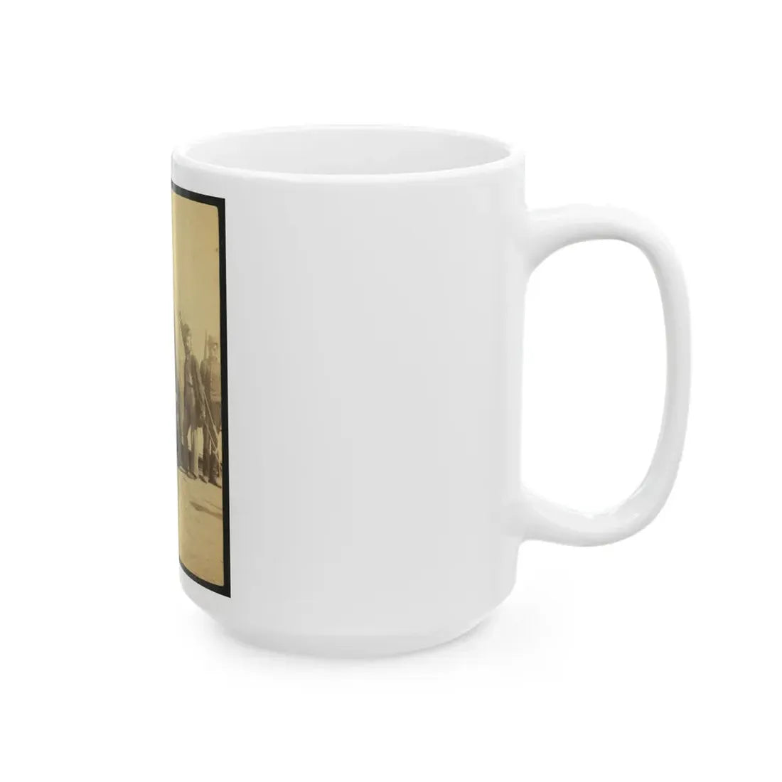 Soldiers Of The 79th New York At Camp (U.S. Civil War) White Coffee Mug - Go Mug Yourself