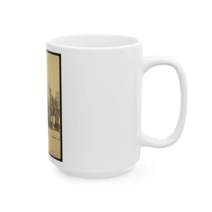 Soldiers Of The 79th New York At Camp (U.S. Civil War) White Coffee Mug - Go Mug Yourself
