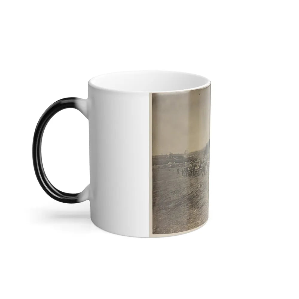 Soldiers Preparing Cannons on the Battlefield (U.S. Civil War) Color Changing Coffee Mug 11oz-Go Mug Yourself