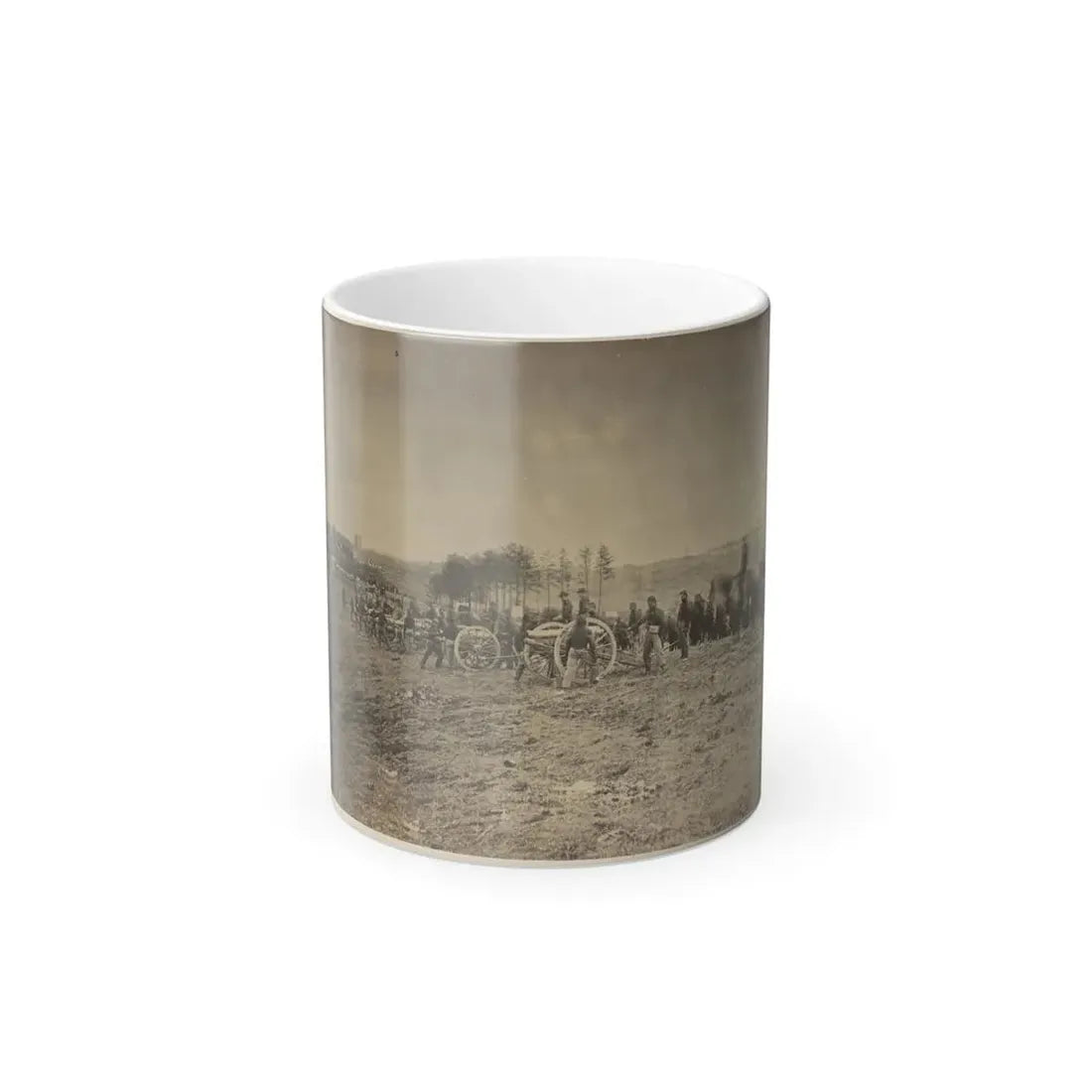 Soldiers Preparing Cannons on the Battlefield (U.S. Civil War) Color Changing Coffee Mug 11oz Default Title 11oz - Go Mug Yourself