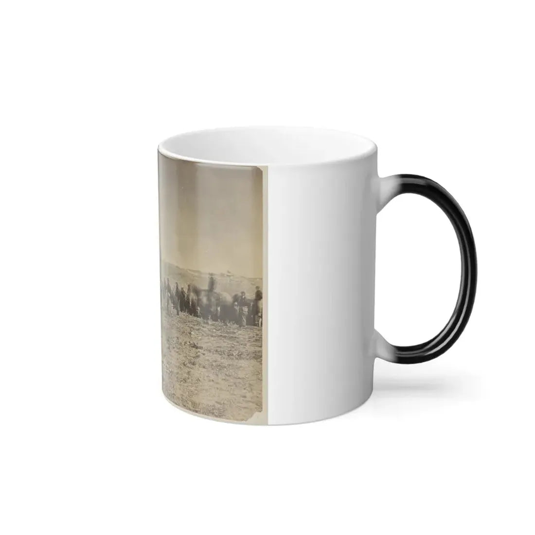 Soldiers Preparing Cannons on the Battlefield (U.S. Civil War) Color Changing Coffee Mug 11oz - Go Mug Yourself