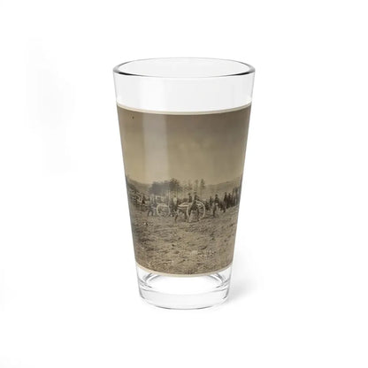 Soldiers Preparing Cannons On The Battlefield (U.S. Civil War) Pint Glass 16oz 16oz - Go Mug Yourself