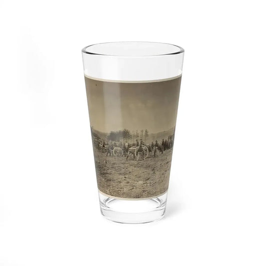 Soldiers Preparing Cannons On The Battlefield (U.S. Civil War) Pint Glass 16oz 16oz - Go Mug Yourself