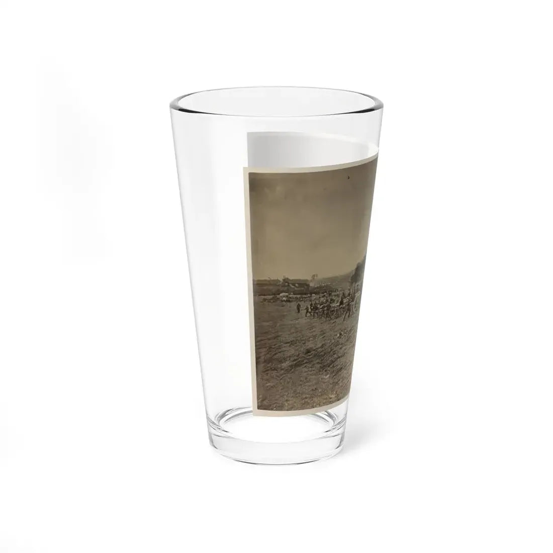 Soldiers Preparing Cannons On The Battlefield (U.S. Civil War) Pint Glass 16oz - Go Mug Yourself