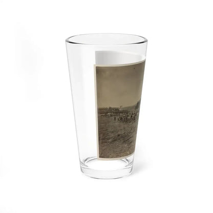 Soldiers Preparing Cannons On The Battlefield (U.S. Civil War) Pint Glass 16oz - Go Mug Yourself