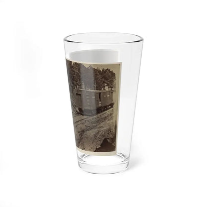 Soldiers With Cannon On Small Railroad Car (U.S. Civil War) Pint Glass 16oz - Go Mug Yourself