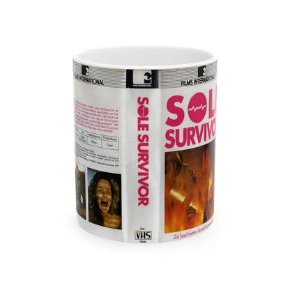 SOLE SURVIVOR FILMS INTERNATIONAL (VHS COVER) - White Coffee Mug 11oz - Go Mug Yourself