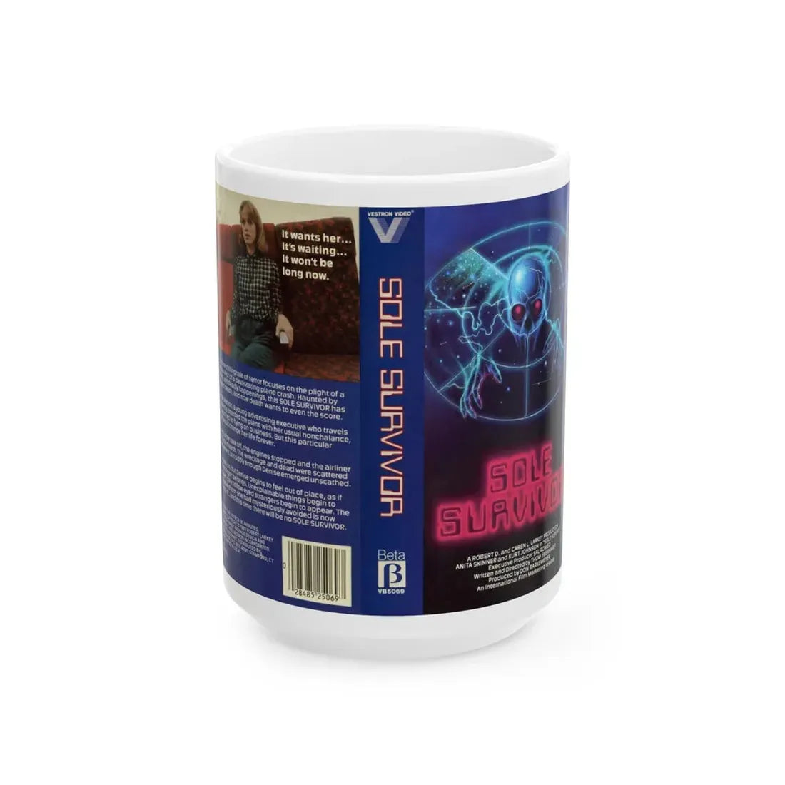 SOLE SURVIVOR (VHS COVER) - White Coffee Mug 15oz - Go Mug Yourself