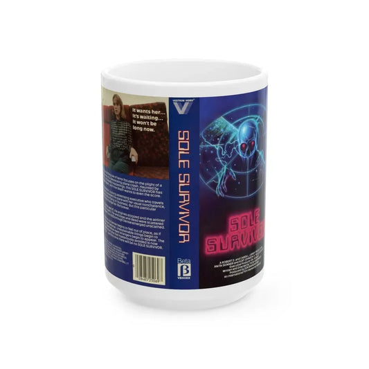 SOLE SURVIVOR (VHS COVER) - White Coffee Mug 15oz - Go Mug Yourself