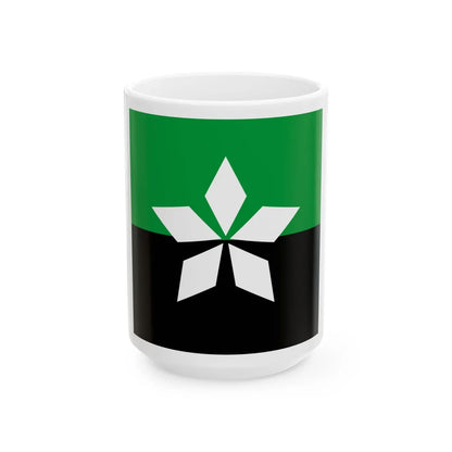 Soledar flag (Ukraine) White Coffee Mug 15oz - Go Mug Yourself