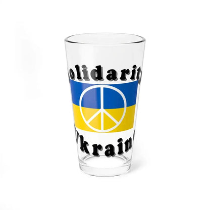 Solidarity Ukraine (Ukraine) Pint Glass 16oz 16oz - Go Mug Yourself