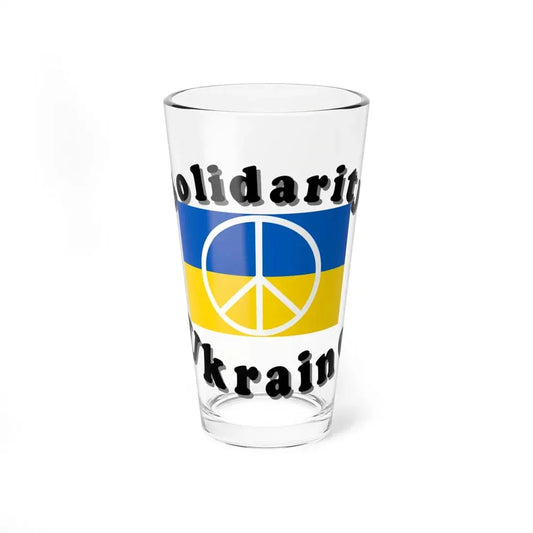 Solidarity Ukraine (Ukraine) Pint Glass 16oz 16oz - Go Mug Yourself