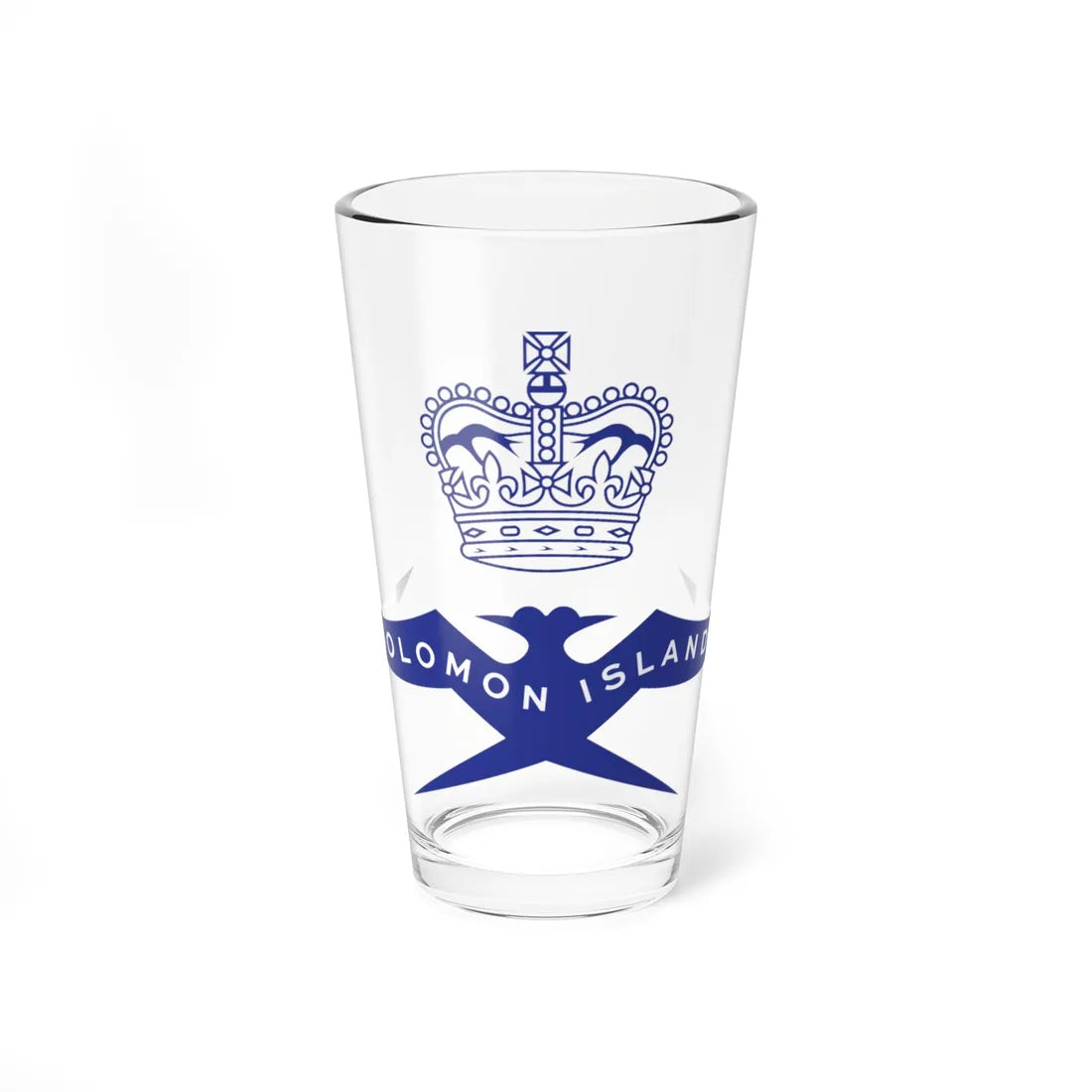 Solomon Islands Governor General Emblem (Solomon Islands) (Coat of Arms) Pint Glass 16oz 16oz - Go Mug Yourself
