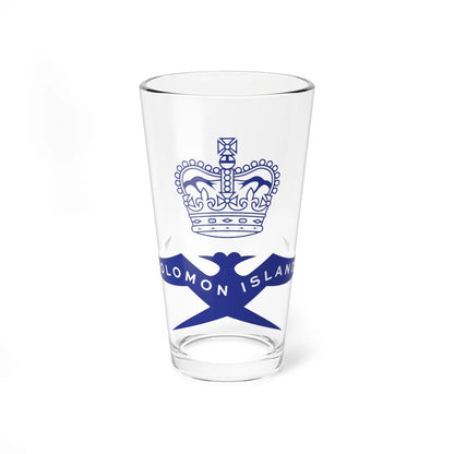 Solomon Islands Governor General Emblem (Solomon Islands) (Coat of Arms) Pint Glass 16oz 16oz - Go Mug Yourself