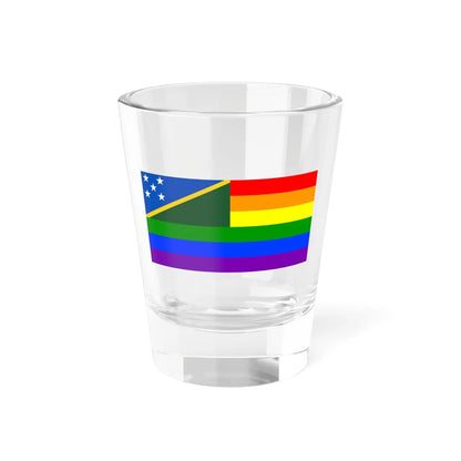 Solomon Islands Rainbow Flag (Solomon Islands) Shot Glass 1.5oz 1.5oz - Go Mug Yourself