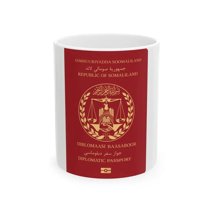 Somaliland Diplomatic Passport - White Coffee Mug 11oz - Go Mug Yourself