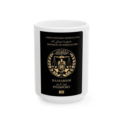 Somaliland Passport - White Coffee Mug 15oz - Go Mug Yourself