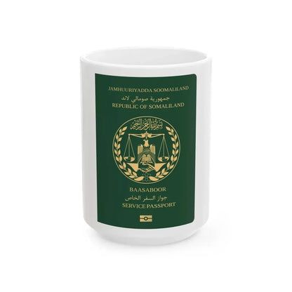 Somaliland Service Passport - White Coffee Mug 15oz - Go Mug Yourself