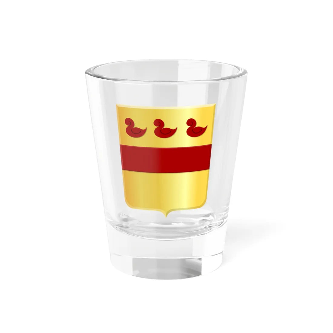 Sombreffe wapen (Belgium) (Coat of Arms) Shot Glass 1.5oz 1.5oz - Go Mug Yourself