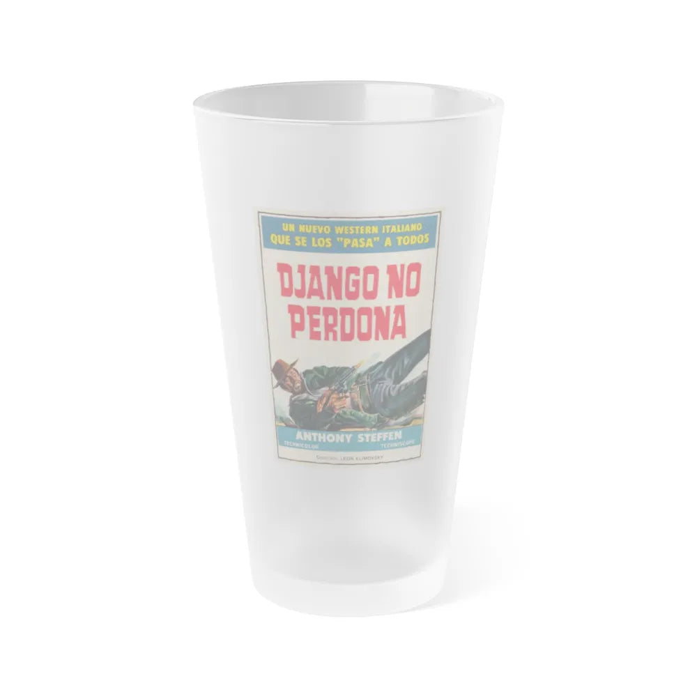 SOME DOLLARS FOR DJANGO 1966 Movie Poster - Frosted Pint Glass 16oz-Go Mug Yourself