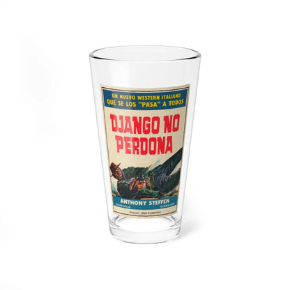 SOME DOLLARS FOR DJANGO 1966 Movie Poster - Pint Glass 16oz-16oz-Go Mug Yourself