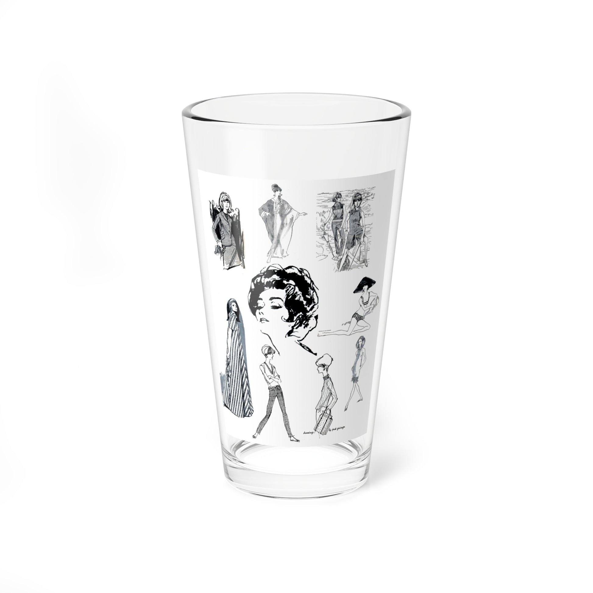 Some Girls (Upper left by Kurtzman) (Magazine Illustration) Pint Glass 16oz-16oz-Go Mug Yourself