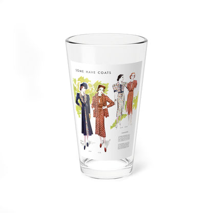 Some Have Coats, McCall's, March 1937 (Magazine Illustration) Pint Glass 16oz-16oz-Go Mug Yourself