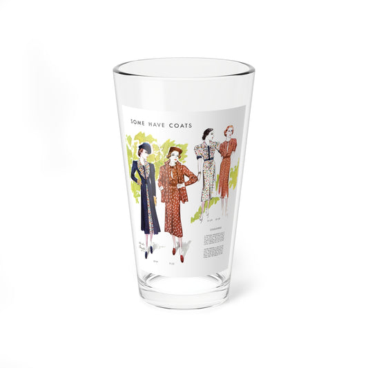 Some Have Coats, McCall's, March 1937 (Magazine Illustration) Pint Glass 16oz-16oz-Go Mug Yourself