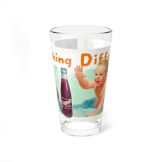 Something Different, Grapette Soda ad, 1944 (Magazine Illustration) Pint Glass 16oz-16oz-Go Mug Yourself