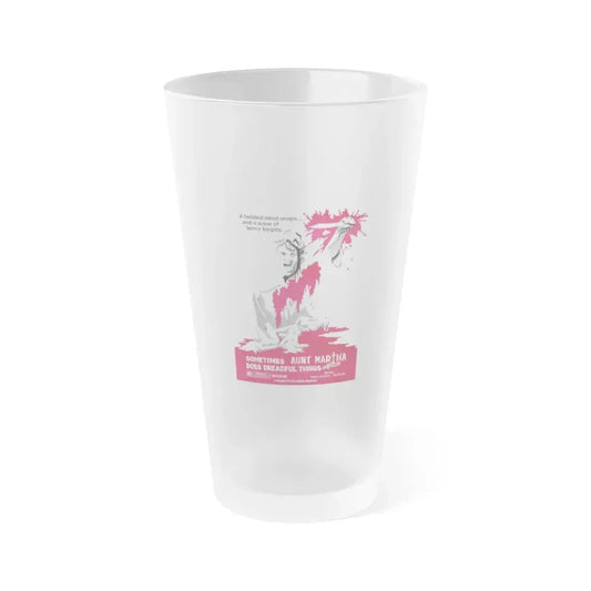 SOMETIMES AUNT MARTHA DOES DREADFUL THINGS 1971 Movie Poster - Frosted Pint Glass 16oz 16oz Frosted - Go Mug Yourself