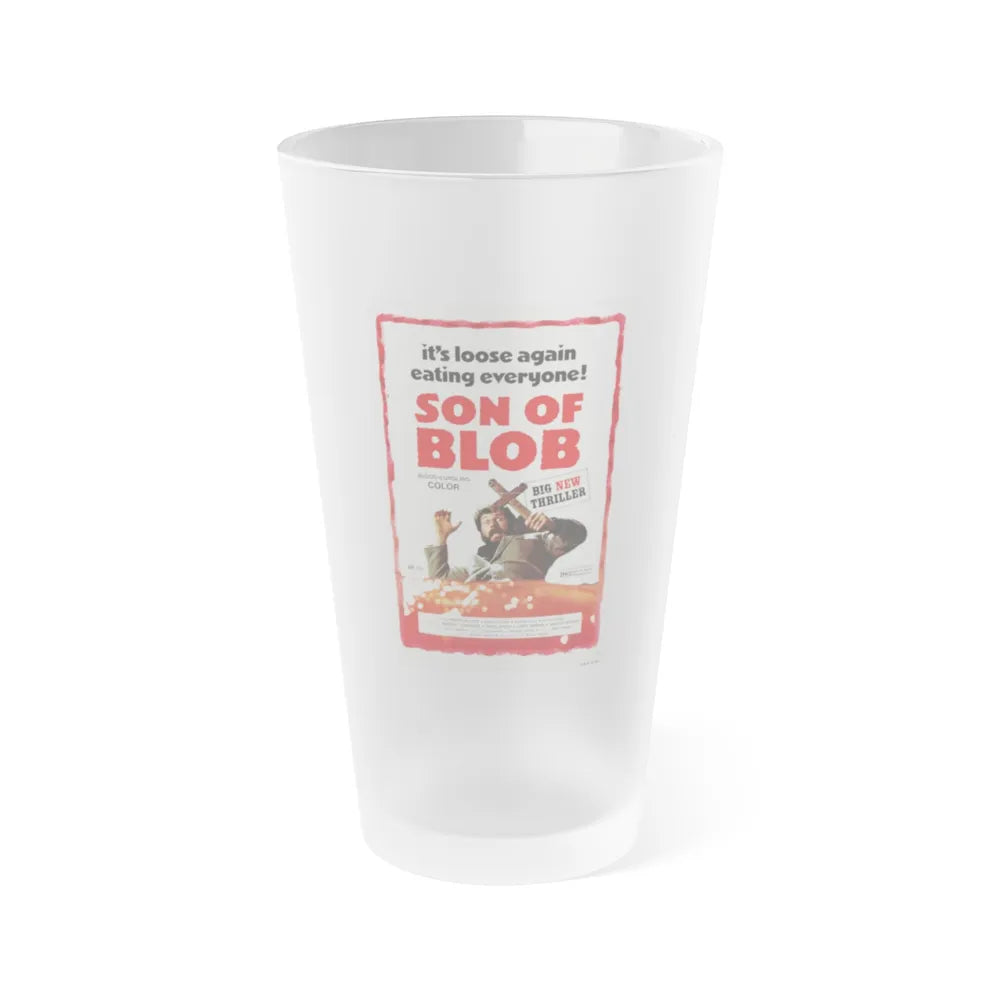 SON OF BLOB 1972 Movie Poster - Frosted Pint Glass 16oz-16oz-Frosted-Go Mug Yourself