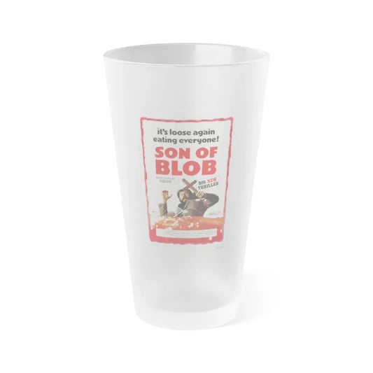 SON OF BLOB 1972 Movie Poster - Frosted Pint Glass 16oz 16oz Frosted - Go Mug Yourself