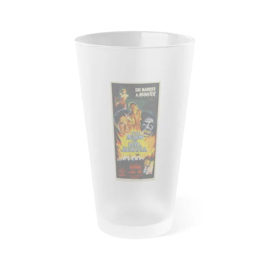 SON OF DR. JEKYLL 1951 Movie Poster - Frosted Pint Glass 16oz-16oz-Frosted-Go Mug Yourself