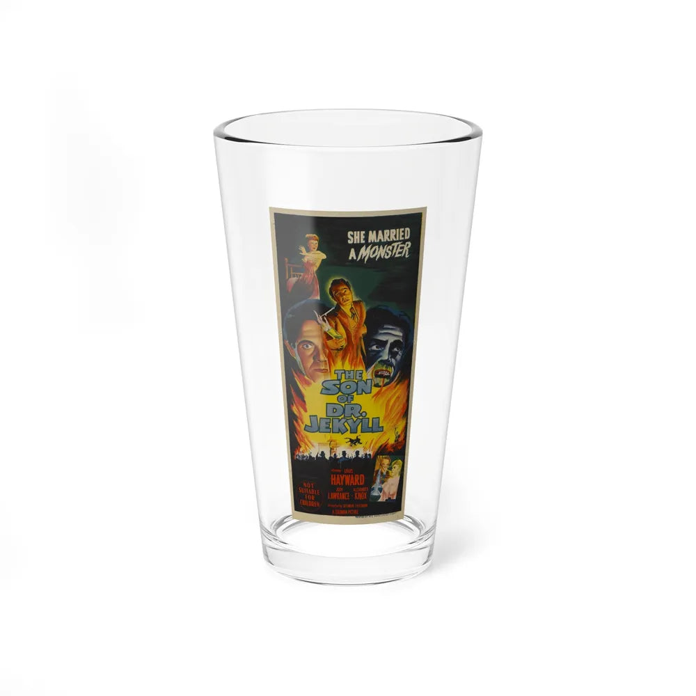 SON OF DR. JEKYLL 1951 Movie Poster - Pint Glass 16oz-16oz-Go Mug Yourself